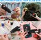 12 Pieces Mini Hot Glue Gun Crafts Hot Melt Guns Fast Preheating and Easy Squeeze Trigger for School DIY Arts Class Projects Office Home Quick Repairs (Black)